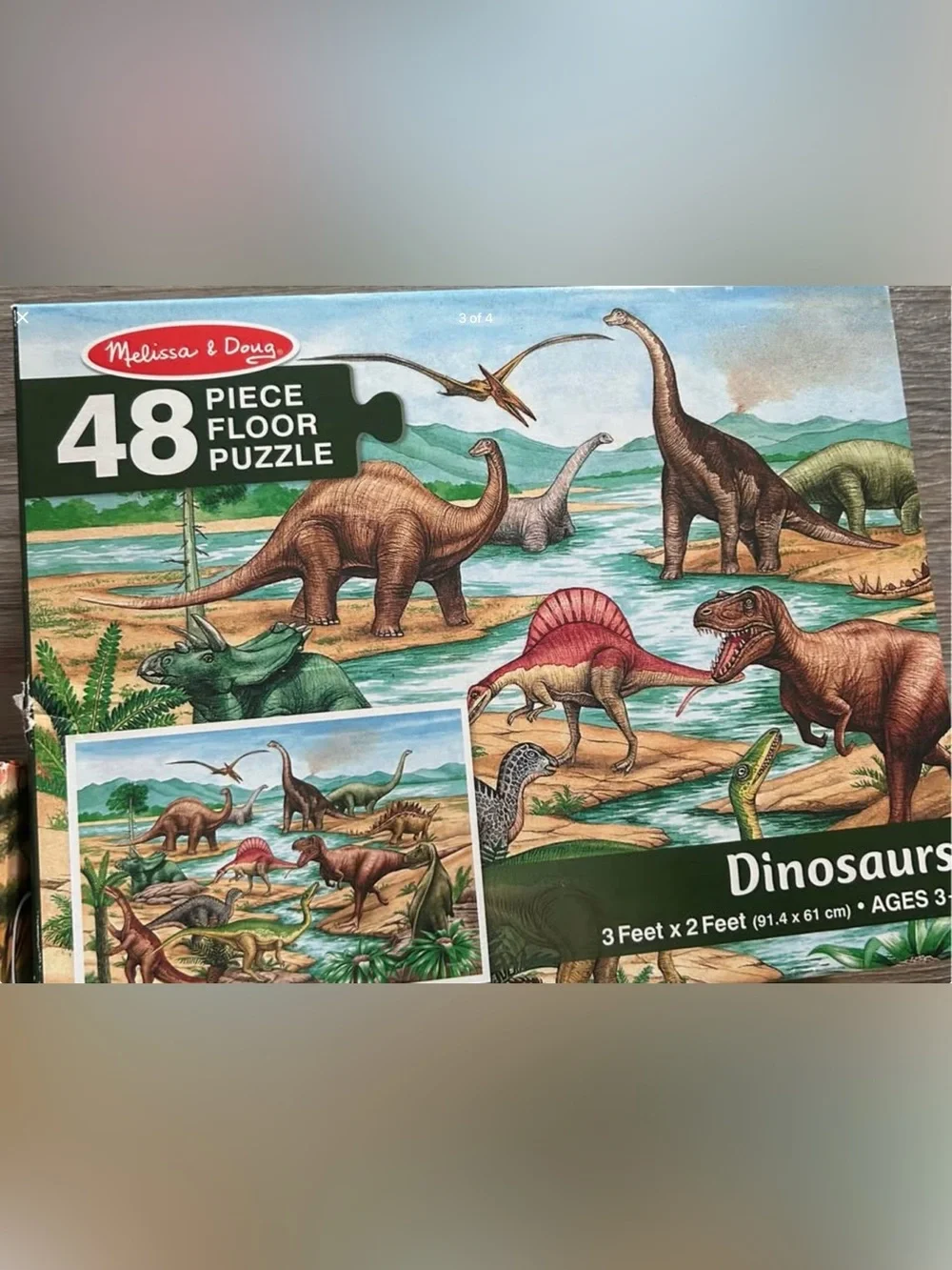 ✨3-set Melissa & Doug Safari, SpongeBob floor Puzzles